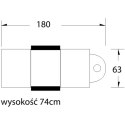 Fotel kosmetyczny A202 z kuwetami czarny