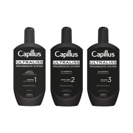 Capillus ultraliss nanoplastia, zestaw do zabiegu nanoplastii, 3x400 ml