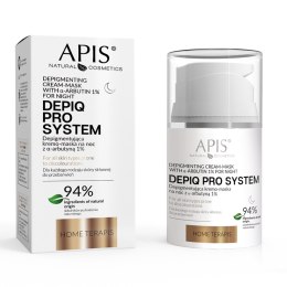 APIS DEPIQ PRO SYSTEM Depigmentująca kremo-maska na noc z α-arbutyną 1%, 50 ml